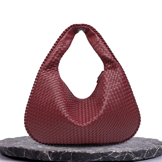 Valentina | Woven Red Tote Bag