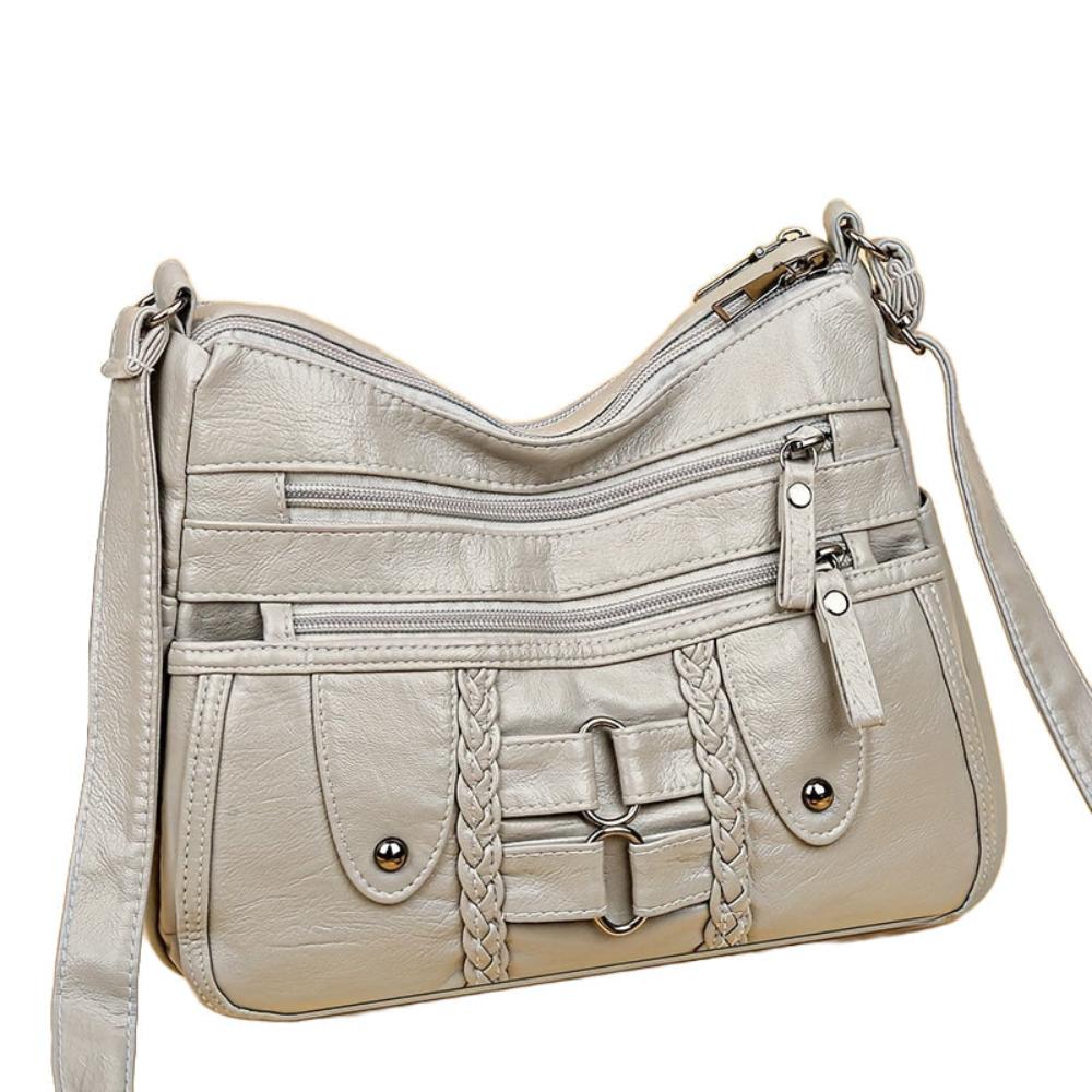 Grace’s Rivet-Accented Crossbody | Anti-Theft Crossbody Bag