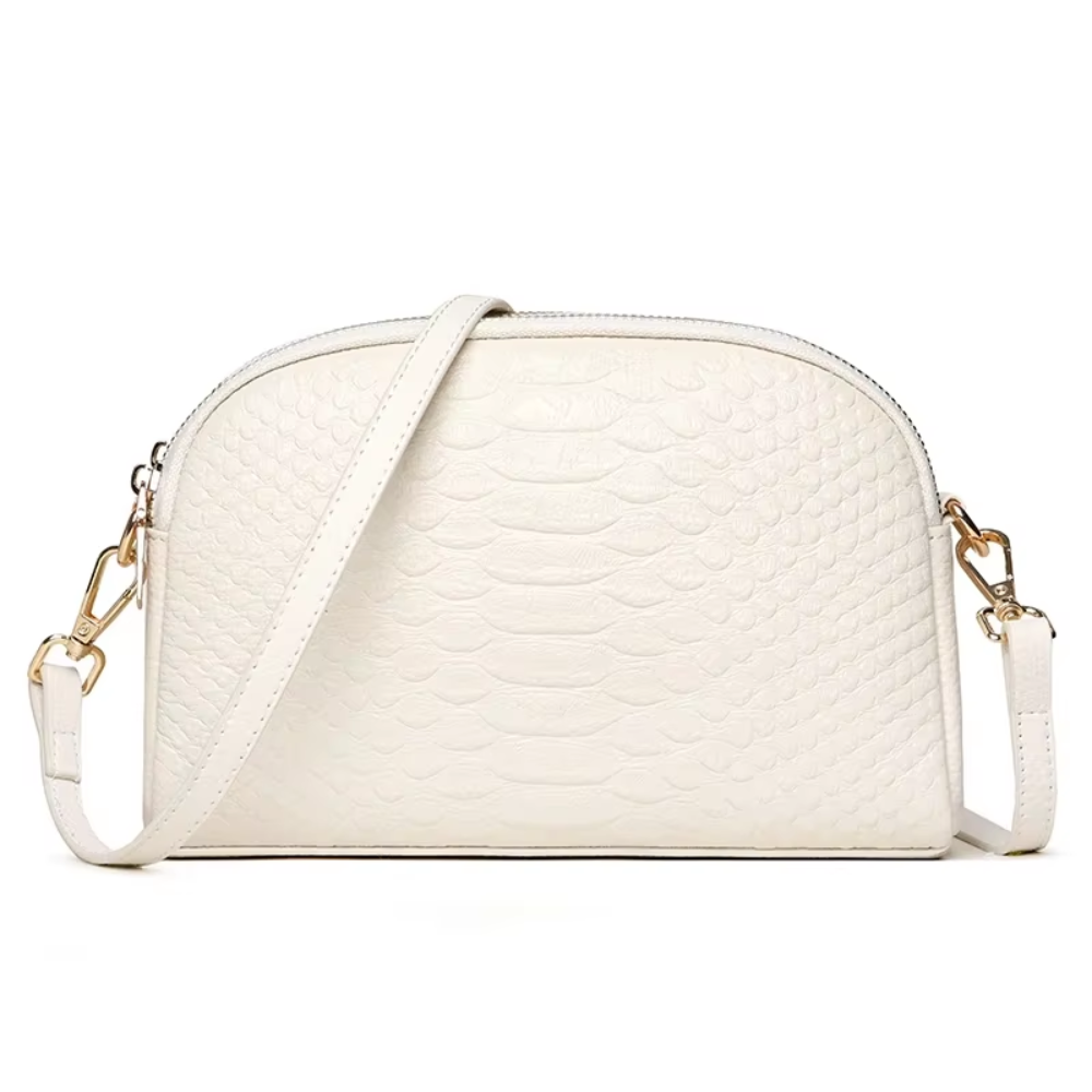 Isabella Croc-Pattern Mini Crossbody Bag