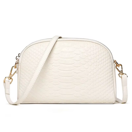 Isabella Croc-Pattern Mini Crossbody Bag