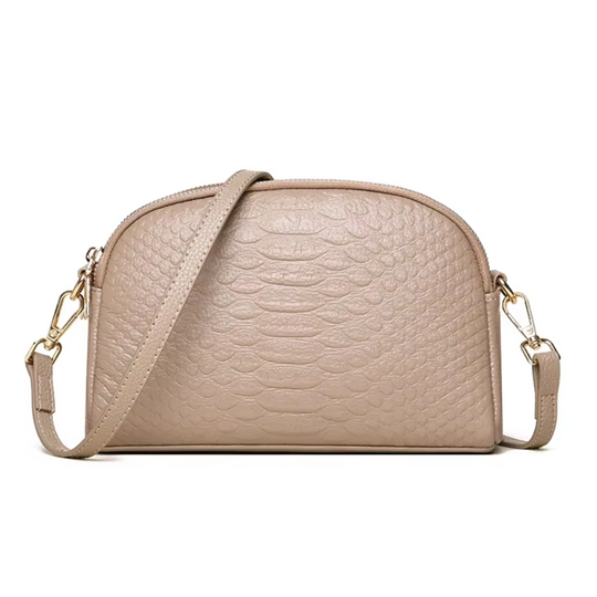 Isabella Croc-Pattern Mini Crossbody Bag