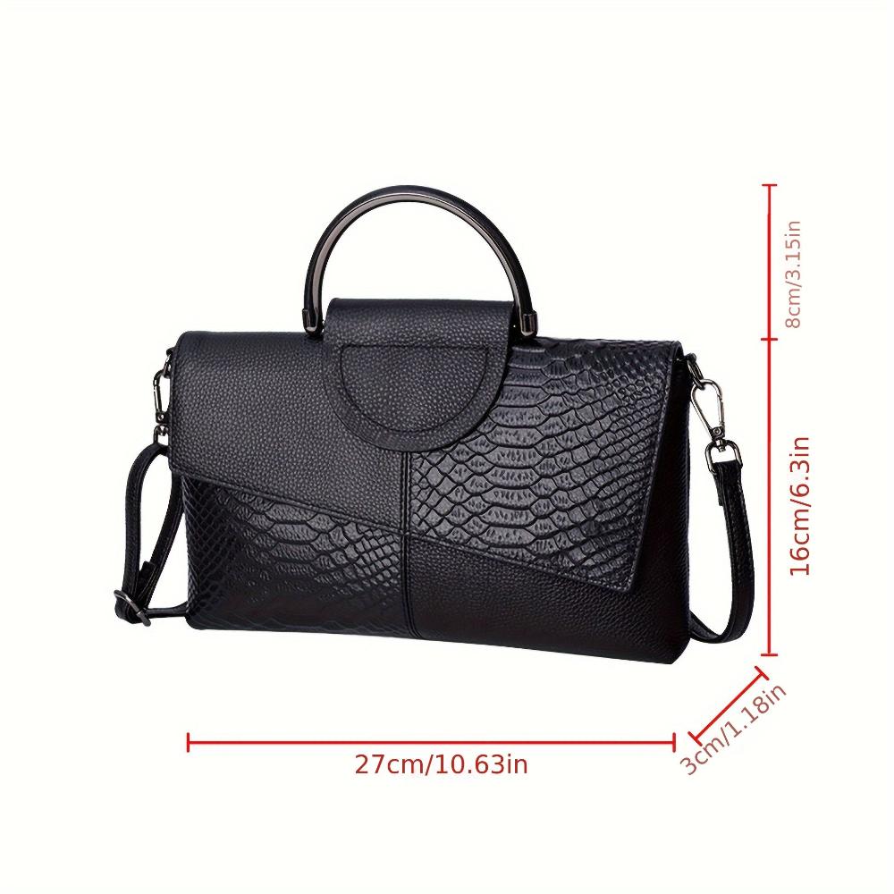 Celeste Croc-Embossed Luxury Bag