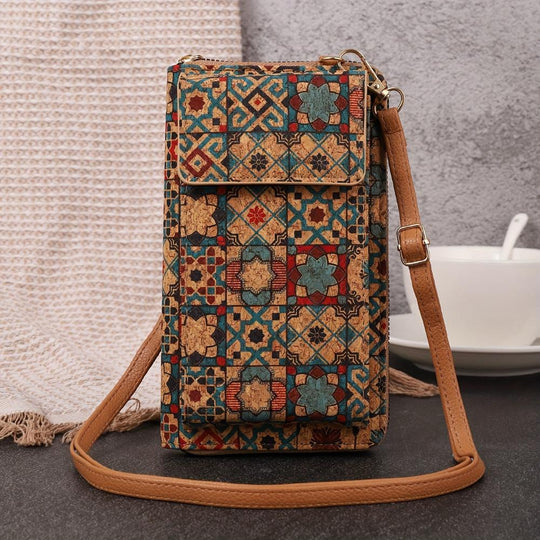 Lila Boho Floral Crossbody Wallet